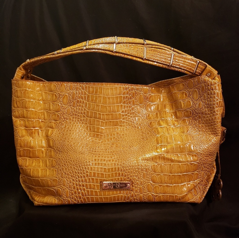 Jessica Simpson Faux Croc Purse - Picture 2 of 8